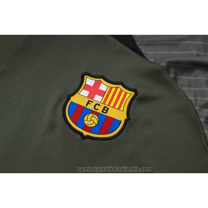 Chandal del Barcelona Manga Corta 23/24 Verde Oscuro - Pantalon Corto